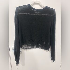 Oak and Fort black sweater